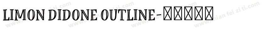 Limon Didone Outline字体转换